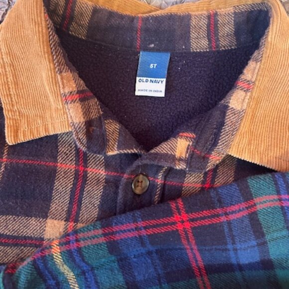 Lot of Five Flannel Shirts for Toddler - 5T - Picture 8 of 9